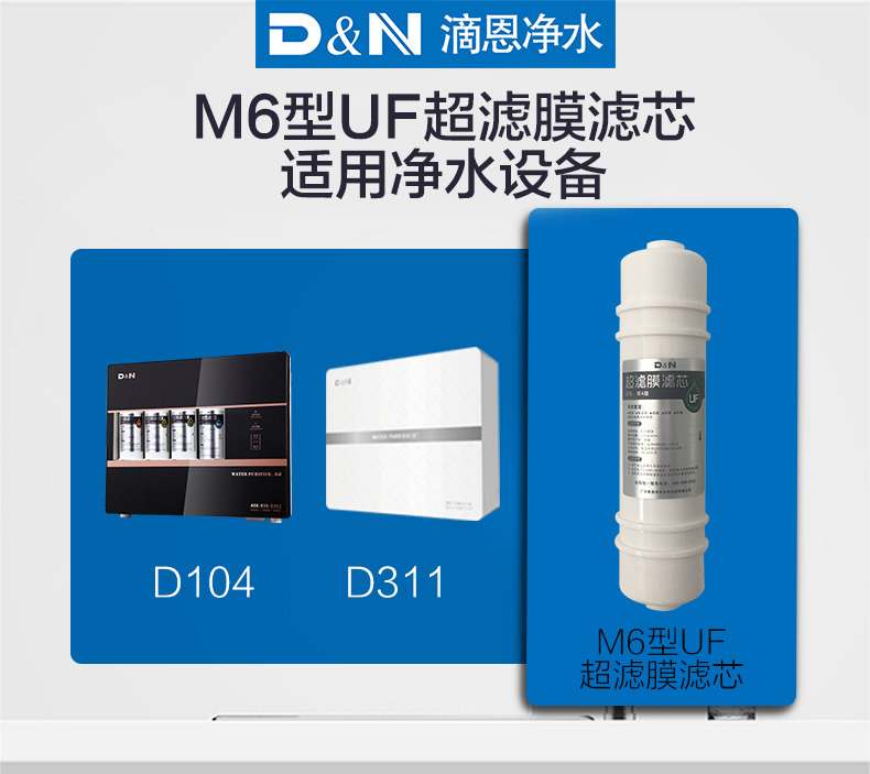 D&N滴恩M6型后置活性炭滤芯